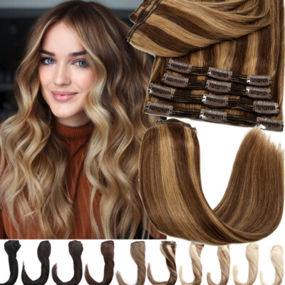 CLEARANCE Double Weft Clip In Hair 100% Remy Human Hair  display picture 1