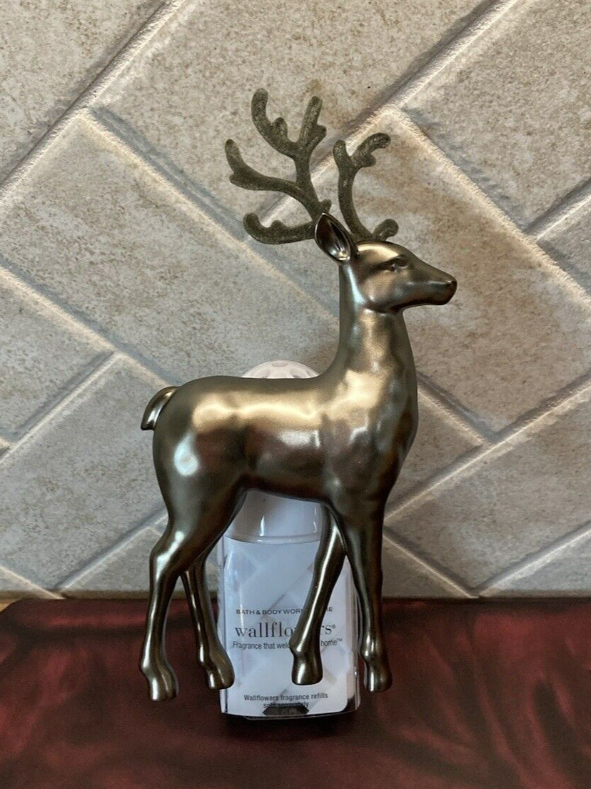 BATH & BODY WORKS Gilded Stag Reindeer WALLFLOWER FRAGRANCE PLUG NEW