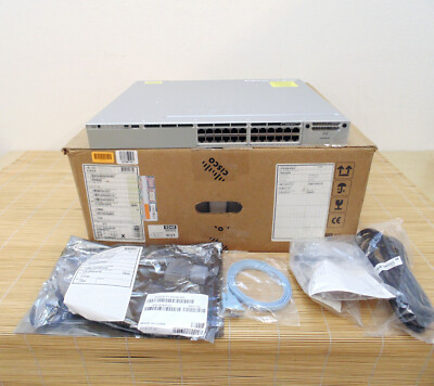 Neu Cisco WS-C3850-24T-E Switch 24 10/100/1000 Ip Services set New Open Box