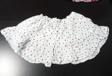 GIRLS SKIRT WHITE WITH COLORFUL DOTS SIZE 5T WITH UNDER SLIP GENUINE KIDS