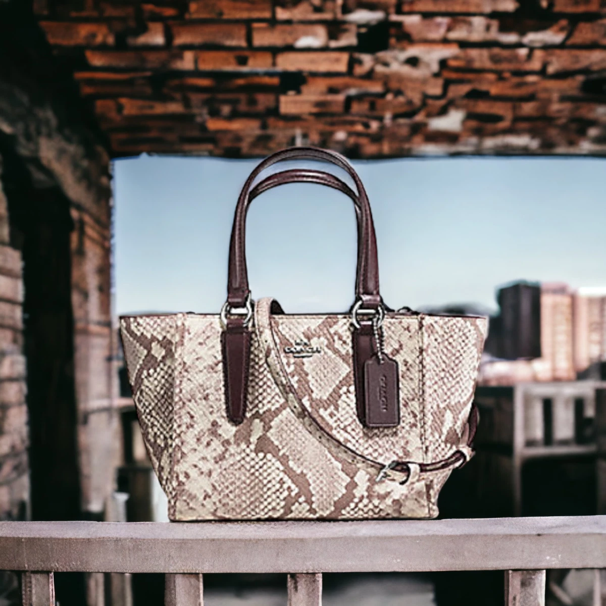 Coach Python Bags & Handbags for Women for sale | eBay