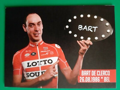 CYCLING cycling card BART DE CLERCQ team LOTTO SOUDAL 2017 