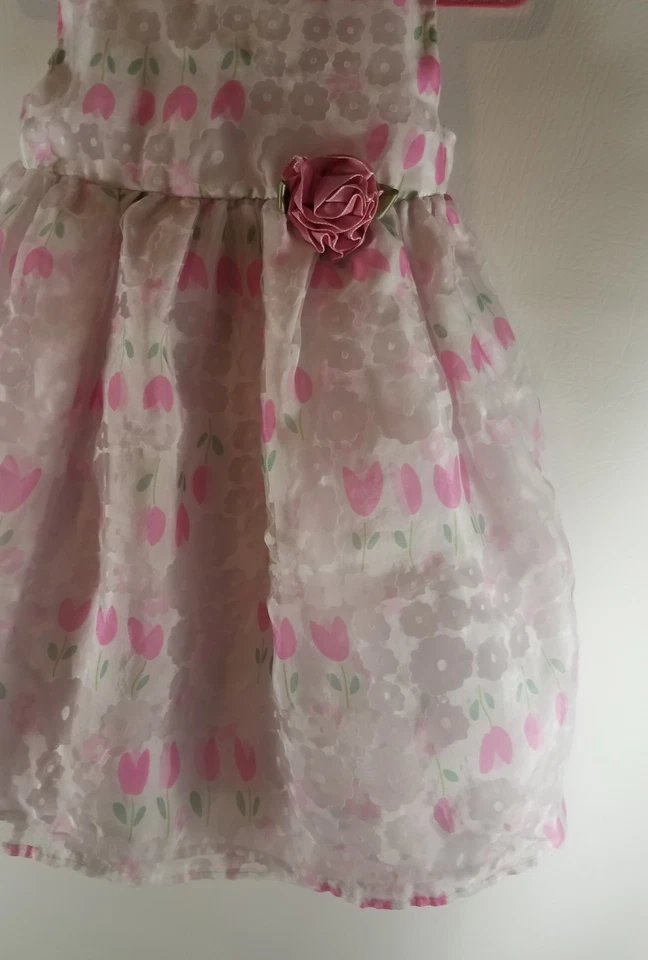 Elegante vestido de fantasía para niñas pequeñas talla 18 meses fiesta de verano cumpleaños George  Foto 4 de 4