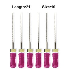 Sky Choice Hedstrom Files - 21 mm Length, Size 10 Purple w/Rubber Stopper 6/Pkg