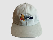 Vtg DISNEY Brown Khaki WINNIE THE POOH BEAR BASEBALL HAT Cartoon Book Fan Cap