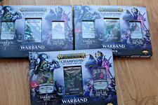 GAMES WORKSHOP 3 X WARHAMMER AGE OF SIGMAR CHAMPION TCG WARBAND PACK SERIES 02