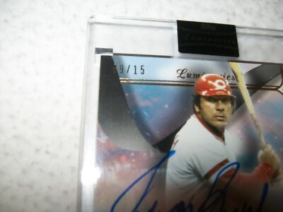 2023 TOPPS LUMINARIES JOHNNY BENCH BAT SIGNED AUTO #D/15