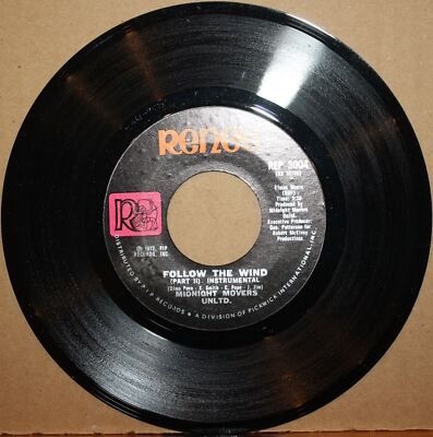 PEAKTIME 11時VANNER Rollin CDなし　サインのみ MIDNIGHT MOVERS UNLTD. *FOLLOW THE WIND* Northern Instrumental 45