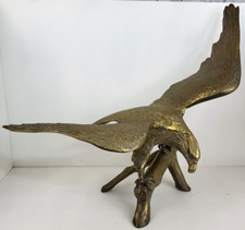 Vintage 26Wx20Hx13D Brass American Eagle Stat...