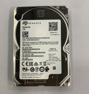 Seagate BarraCuda 4TB Internal 5400RPM 2.5 in. HDD (ST4000LM024