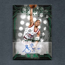 2024-25 Panini Noir GenreGraphs Steve Francis Holo Green Auto 25/49 #AY