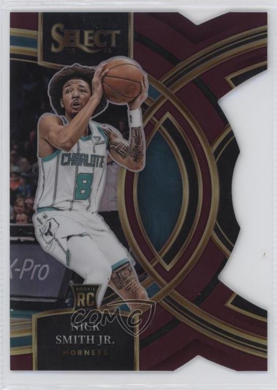 2023 Select Premier Level Maroon Prizm Die-Cut /175 Nick Smith Jr Rookie RC 1j69