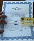 1958-59 Sands Casino Las Vegas Credit Card Darryl F. Zanuck COA Included — photo 3
