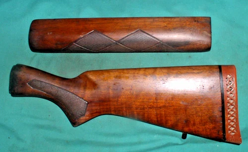 Remington Model 11-48 20ga Shotgun FOREND(cracked) & STOCK w BUTTPLATE TJ8506
