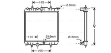 AVA QUALITY COOLING PEA2224 radiator, engine cooling for Peugeot
