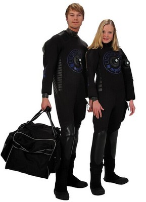 Trockentauchanzug 5mm komprimiertes Neopren Rücken-RV Trocki NEU aquata CRUSH 21