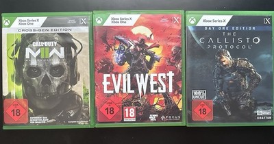 Xbox One/Series X Spiele - COD Modern Warfare 2/Evil West/Callisto Protokoll