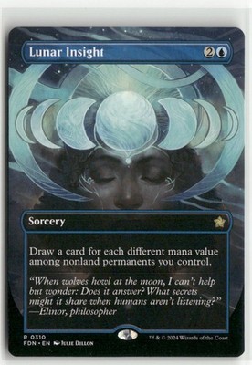 Lunar Insight Borderless Foundations MTG NM