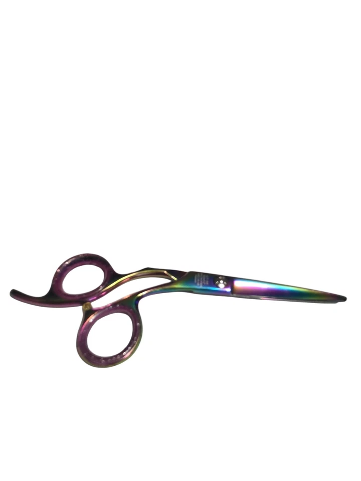 Tijeras de corte de pelo ICON multicolor arco iris 6" ICT-163 salón peluquero Foto 3 de 4