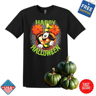 Happy Halloween Goofy Pumpkin T-shirt Men Women Unisex Tshirt Inspired Fan Shirt