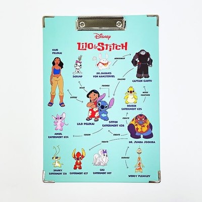 Sunstar Stationery Disney Clipboard A4 Size A4 Relationship Chart Lilo & Stitch_