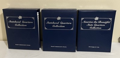 Postal Commemorative Statehood Quarters Volumes 1 & 2 With Commonwealth s