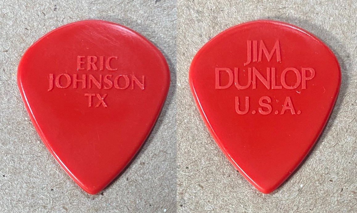 Eric Johnson Dunlop Jazz III Molded Red Guitar Pick - 2015 | eBay