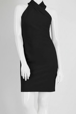 Rachel Rachel Roy Women's Black Harland Short Halter Sheath Dress Plus Size XL