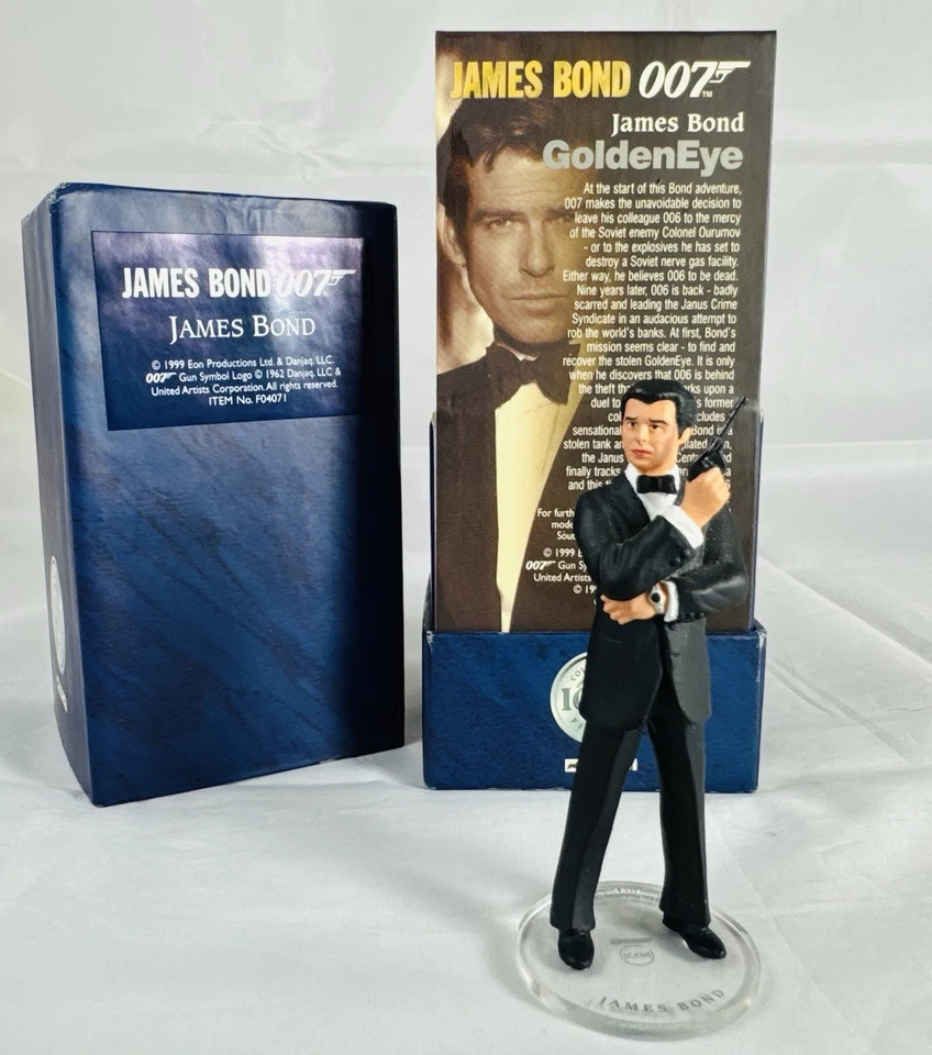 JAMES BOND CORGI ICON PIERCE BROSNAN 007 1ST EDITION BLACK TUXEDO F04071 - Image 2 of 4