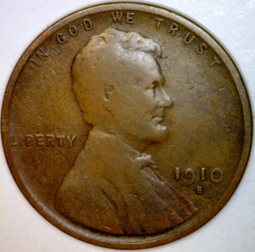 1910s Lincoln Wheat Cent Coin Nice F Penny Fine LOT #7  NR