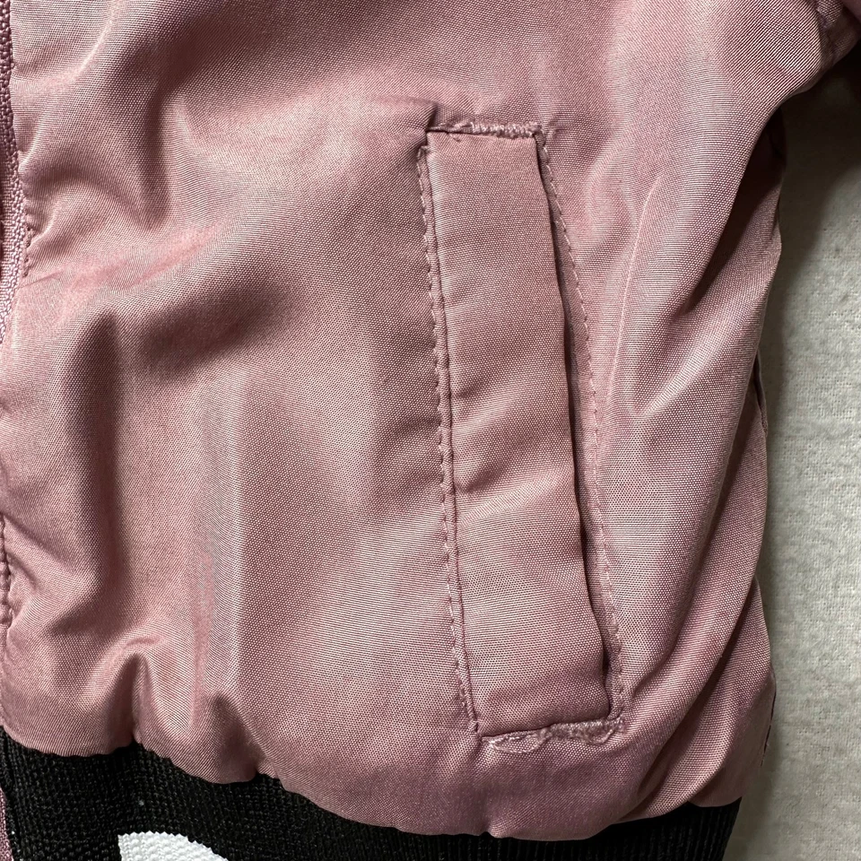 DKNY младенца девочек фиолетовый куртка размер 12 месяцев капюшон зимние теплые - Изображение 4 из 4