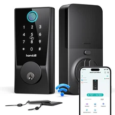 WiFi Smart Locks for Front Door: Keyless Entry WiFi Keypad Deadbolt Lock, Com...