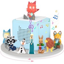 360  Round Turntable for Tonies Box Organizer Storage Shelf, Magnetic Floatin...