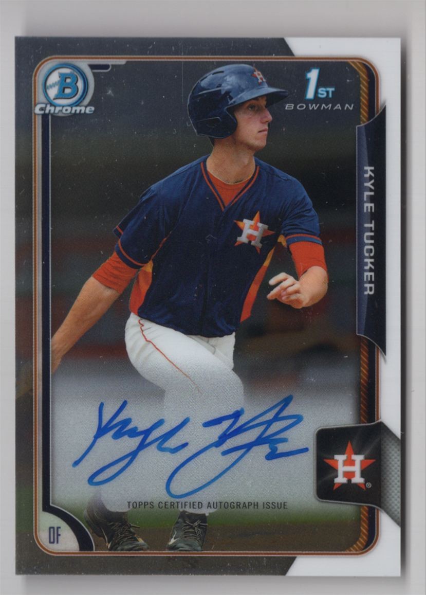 2015 Bowman Draft Picks & Prospects Chrome Pick Autographs Kyle Tucker Auto