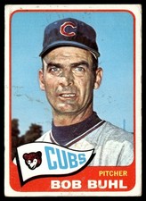 1965 Topps Bob Buhl VG+ Chicago Cubs #264