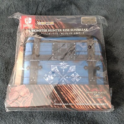Monster Hunter Rise Sunbreak Nintendo Switch Pouch, Accessories Organizer japan