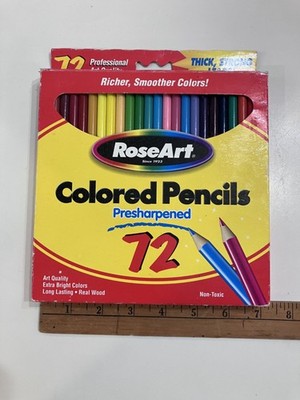 Vintage 2002 RoseArt Colored Pencils 72 Pack No. 4864 Open Box Y2K