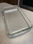 Vintage PYREX 234 Clear Glass 38cm x 25cm x4cm Casserole Dish 4Qt Baking Pan