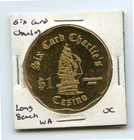 1.00 Token from the Six Card Charlies Casino Long Beach Washington OC