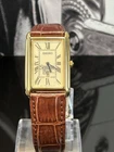 Mint Vintage Men’s Gold Tone Seiko Tank Style Quartz Watch.  Runs Great