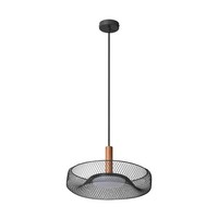 Led Pendelleuchte Stahl Holz Osram 3000 K Esstisch Ø40 Cm HäNgelampe Esszimmer