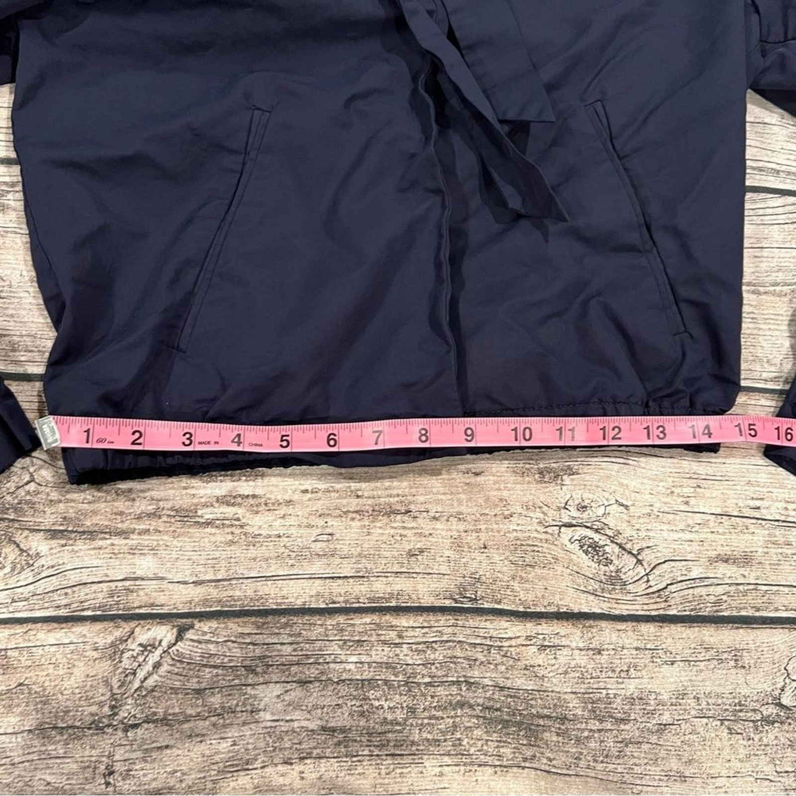 Gap Navy Blue Lightweight Spring Jacket with tie … - image 9