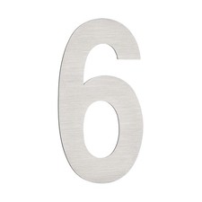 Number 6 Self Adhesive House Address Numbers for Outside 3.54x1.93 Inch