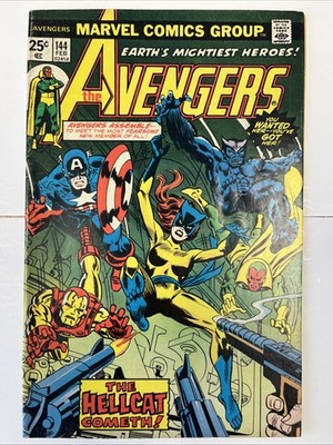 Avengers #144, 7.0. 1st App. & Origin of Hellcat. C Pix, Notes. Combo Ship.
