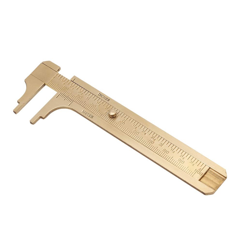 Yosoo Health Gear Vernier Caliper, Double Scale Brass Micrometer Sliding,... 