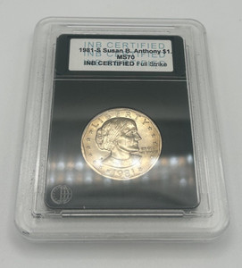 OBO 1981-S Susan B Anthony Full Strike $1 Dollar US Coin INB Certified