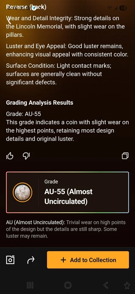 1983 DOUBLED DIE REVERSE LINCOLN CENT DOUBLE DDR ERROR- "ONE CENT" - Image 4 of 4