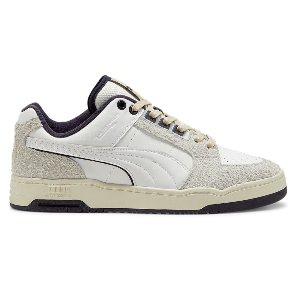 Puma Slipstream Lo Mens Grey Off White Casual Sneakers Lace Up Shoes