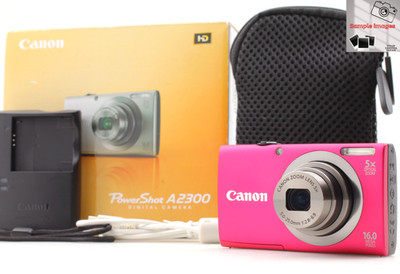 [Top MINT in Box] Canon PowerShot A2300 Pink 16.0MP Digital Camera Tested JAPAN