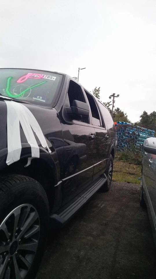 Ford Expedition 2017 guardabarros izquierdo negro usado OEM 461146 pegamento manchado 118 k millas Foto 4 de 4